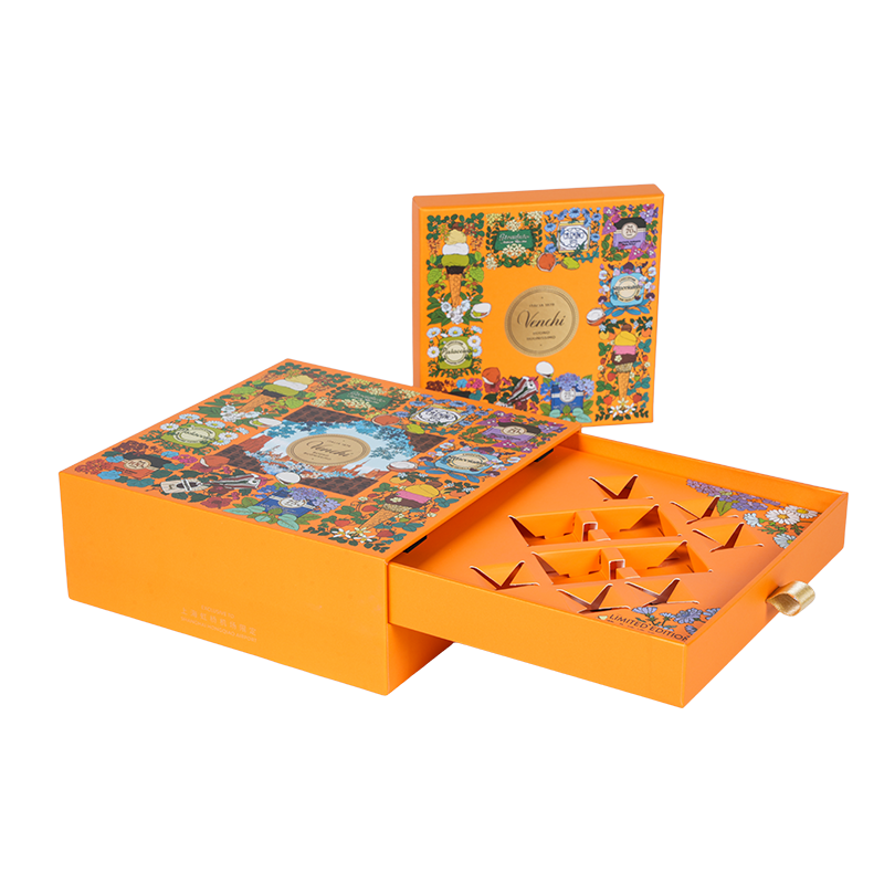 Pevná dvoudveřová krabička na balení čokolády