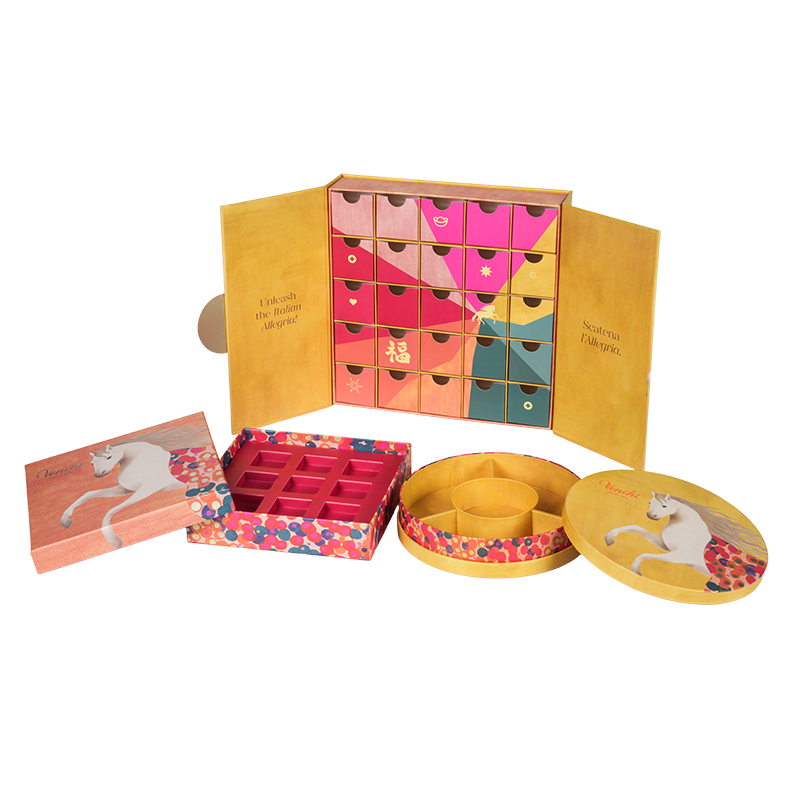 Pevná dvoudveřová krabička na balení čokolády