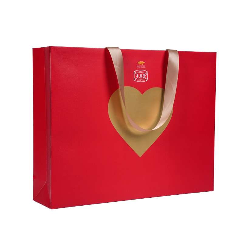 Vodotěsná a za tepla ražená kraftová papírová taška na jedlý olej