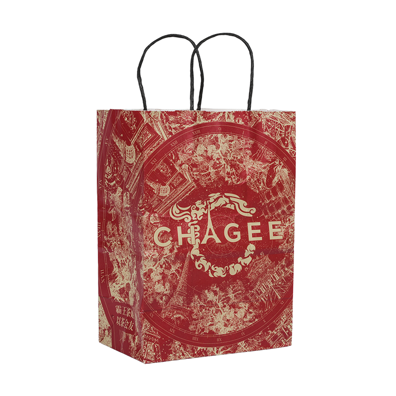 Bílý kartonový papírový sáček ražený za tepla na balení parfémů