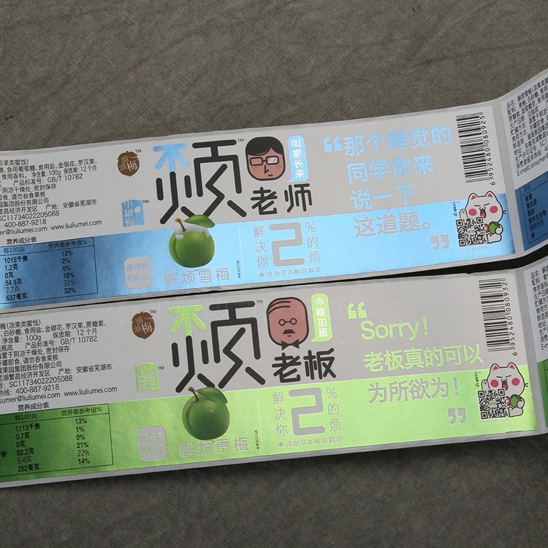 Lepicí štítek z potahovaného papíru