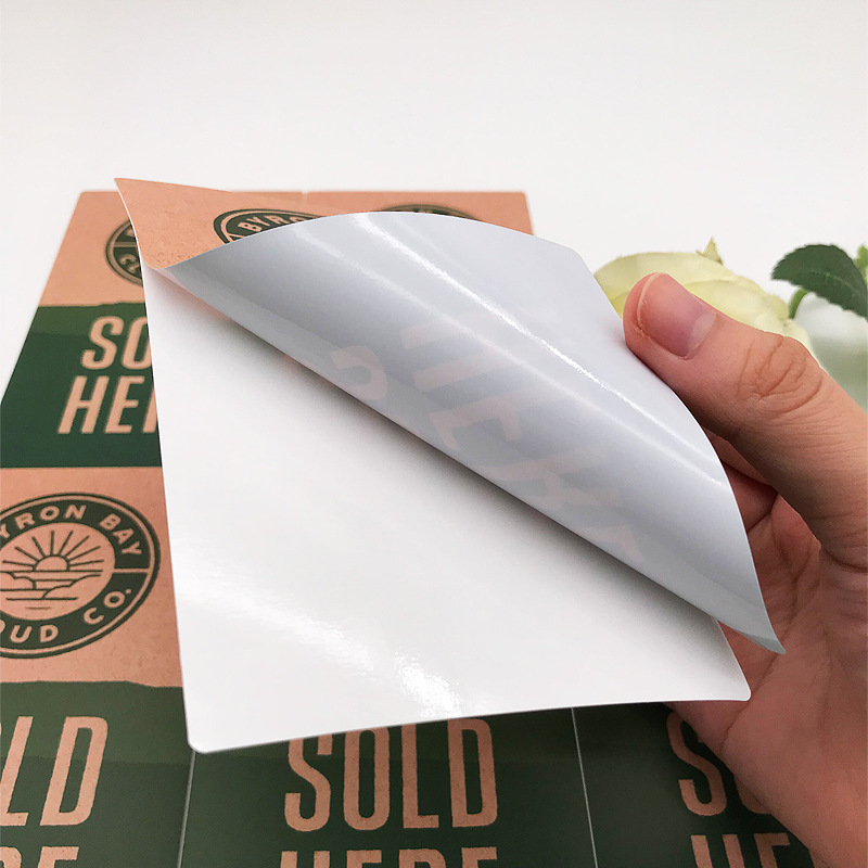 Kraftová nálepka potravinářské kvality – pekárna a maloobchodní etiketa